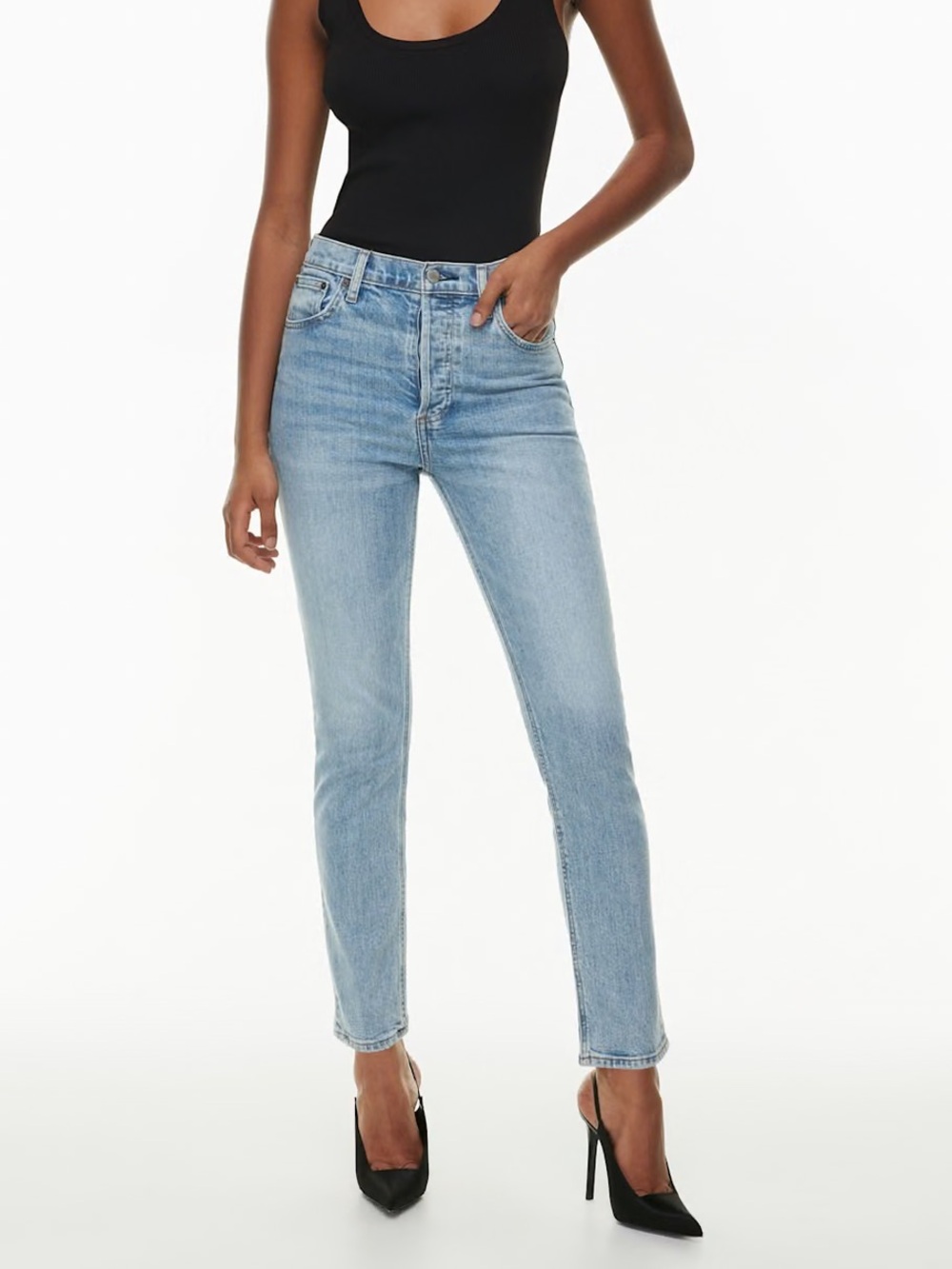 Denim Forum The Yoko High Rise Slim Blue Jeans Size 25